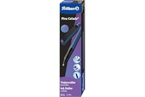 ‎PELIKAN Pelikan Tintenroller Pina Colada Holo inkl. Standard-Tintenpatrone, nachfüllbar, blau, 1 Stück