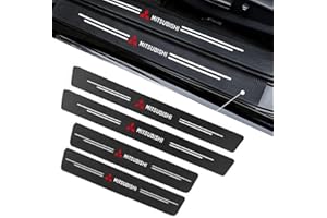 DADYM 4Stück Auto Einstiegsleisten Schutz für Mitsubishi Space Star 2023 2022 2021 2020 2019,Auto Türschweller Schutz,Kohlefaser Auto Einstiegsleisten Aufkleber,Autotür Zubehör Zierleisten,B
