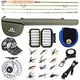 Maxcatch Ultra-Lite Fly Rod for Stream River Panfish/Trout Fishing 1/2/3 Weight and Combo Set Available (Ultra-lite Rod Combo, 7'0'' 3wt 4pcs)