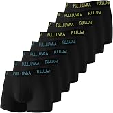 Fullluwaa Boxer Man Pack 8, Stretch Cotton, Soft, Tagless | Pack Men's Boxer Briefs, Breathable and Comfortable, Fine Seams,
