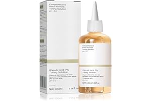 ANGOZO Glycolic Acid Toner, Glycolic Acid 7% Resurfacing Exfoliating Solution for Blemishes and Acne, Toner Suitable for Combination and Oily Skin, Pore Treatment (100ml)