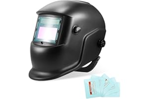 ONEVER Máscara de Soldadura fotoeléctrica de oscurecimiento automático Solar Casquillo de Soldadura de Arco de argón montado en la Cabeza Casco Protector de Soldadura