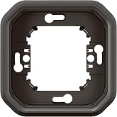 Legrand - Waterproof Plexus recessed frame - For horizontal or vertical flush mounting - Anthracite - 069606LE