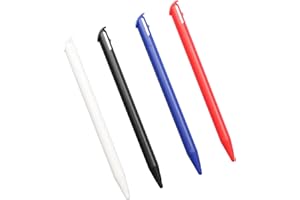 Xahpower Stylus Pens for New 3DS XL, Replacement Stylus Compatible with Nintendo New 3DS XL, 4 in 1 Combo Touch Pens Set Multi Color - Black, White, Red, Blue