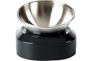 PewinGo Ciotola per Cani Gatti in Acciaio Inossidabile Antiscivolo, Assicurazione, Durevole per Cani e Gatti-Ciotola Singola