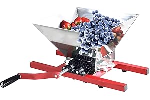 SQUEEZE MASTER 7L Fruit Crusher Grape Berry Wine Fruit Manual Crusher Grinder -Large Stainless Steel- for Manual Grape Juicer Grinder & Fruit Scatter,Berry Wine Sauce