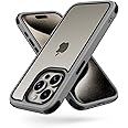 MobNano Compatible with iPhone 15 Pro Max, Ultra Thin Hybrid Case, Soft TPU Shockproof Bumper Anti Scratch Cover for iPhone 15 Pro Max - Titanium Grey/Black