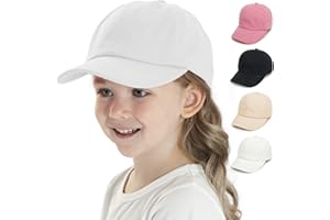 YANWANG Bebé Niños Color Sólido Gorras de Béisbol de Algodón Ajustable Sun-Sombrero para Niños Pequeños Niñas