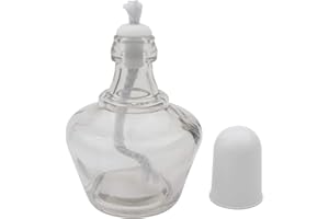 Pxyelec Alkoholbrenner Lampe Glas Labor Bunsenbrenner für Laborgeräte Heizung 150ml