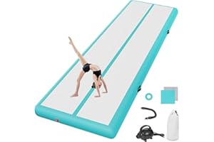 airtrack matte Z elektryczną pompką powietrza o wysokości 10 cm, 3 m, mata gimnastyczna, mata do jogi, na kemping, do treningu