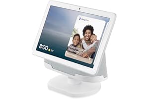 [Official Made for Google] Wasserstein Angle Stand Compatible with Google Nest Hub Max - Perfect Companion for Your Nest Hub Max (White)