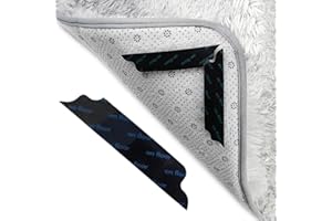 HIZOFY Rug Gripper for Laminate and Wooden Floor 8 PCS - Anti Slip Rug Underlay Rug Grips for Hard, Tiled and Marble Floor