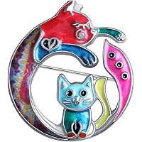 Spilla gatto in lana cardata - Gioielli - Spille - di Il sogno nel
