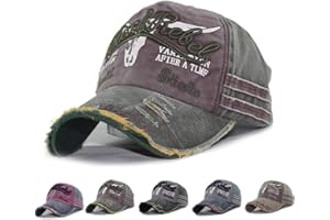 CheChury Gorras de Hombre Nueva Unisex Gorra de Béisbol Algodón Mezclado Motocicleta Gorra Adjustable al Aire Libre Cap Clásico Algodón Sombrero Ocio Retro Gorras Hip Hop