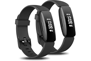 MUGUST Pack 2 Straps Compatible with Fitbit Inspire 2 Straps Women Men,Soft Silicone Sport Replacement for Fitbit Inspire 2 Only.[NOT for Fitbit Inspire/Fitbit Inspire HR]