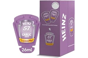 Heinz Garlic Sauce (SqueezMe Portions), 26 ml (Pack of 70)