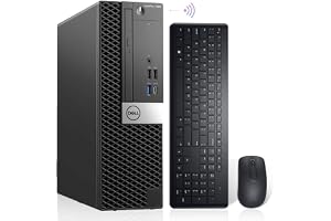 Dell (Renewed) OptiPlex 7060 Windows 11 Desktop Computer, Intel 8th Gen i7-8700 Hexa Core, 32GB DDR4 RAM New 1TB NVMe M.2 SSD, AX210 WiFi 6E and Bluetooth 5.2, New Wireless Keyboard and Mouse