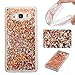 Produktbild Samsung Galaxy J5 2016 hülle flüssig, LuckyW PC Hardcase Handyhülle für Samsung Galaxy J5 (2016) SM-J510F 3D Bling Glitter Glitzer Flowing Fließend Liquid Flüssig Shinny Moving Star Floating Trend Schwimmend Treibend Stern Quicksand Sparkle Crystal Kristall Tasche Flexible Kratzer Stoßfest Scratch-Resistant Shockproof Etui Bumper Case Cover - Gold