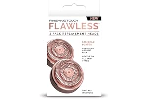 ‎FINISHING TOUCH FLAWLESS Finishing Touch Flawless Face Ersatzköpfe Generation 2, 2 x neue Premium Qualität 18 Karat vergoldet hypoallergen, Doppelringköpfe für Flawless Face 3.0, 2 Stück