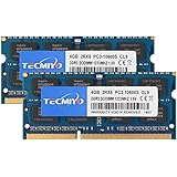 TECMIYO 8GB DDR3 (2x4GB) PC3 10600S DDR3 1333MHz SODIMM 8GB Computer Memory 10600 RAM CL9 204 Pin 1.5V Non-ECC Unbuffered 2RX