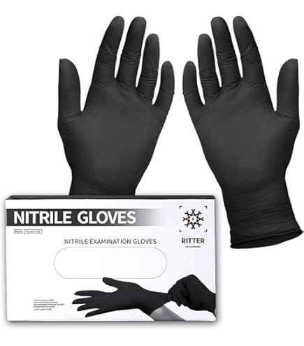 Bericah Nitril Handschuhe Gr. M - 100 Stück Puderfrei & Latexfrei