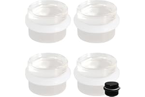 CT CASTOR TROY Topes Para Puertas Suelo - Pack 4 Tope Puertas Suelo - Tope Puerta - Topes Para Puertas - Door Stopper - Topes Puertas - Topes Puertas Suelo - Topes De Puerta - Topes De Puertas Suelo (Transparente)