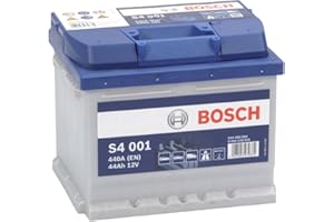 ‎BOSCH Bosch S4 001 Autobatterie 44 Ah - 440 A - 12 V, Blei-Säure-Batterie für Fahrzeuge ohne Start-Stopp-Automatik - Polarität: links - rechts +, 207 x 175 x 175 mm