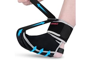 COMFORCE Plantar Fasciitis Night Splints, Adjustable Soft Night Splint Socks, Plantar Fasciitis Relief Braces for Achilles Tendonitis, Foot Drop & Heel Spur Pain Relief, for Women Men (Medium)