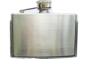 JEANSFRIEND New Classic Three Ounce Stainless Steel Flask Hebilla del cinturón Belt Buckle