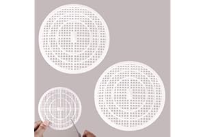 CIMOWN Lot de 2 Filtres d'évier – Grille d'évier – Filtre à Cheveux de Douche – Protecteur de Vidange Découpable pour Cuisine, Salle de Bain, Baignoire de Douche (Blanc)