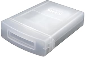 ‎ICY BOX ICY BOX IB-AC602a Schutzbox aus Kunststoff für 3,5" (8,9 cm) Festplatten, stapelbar (transparent/matt), Durchscheinend, Für 3,5 Zoll