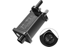 TobeBright 31V Transformer Plug for Christmas Lights, IP44 String Light Power Adapter with 8 Modes, Timer &Memory Function, 6W LED Replacement Adapter for Christmas Tree Light Icicle Lights Net Light