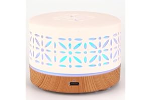 PUTINEI Recargable Difusor de Aceites Esenciales Sin Agua, Difusor para Perfume, Aceite Esencial con LED de 7 Colores, Función de Temporizador (TCKXY02)