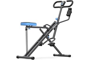 MERACH 2-en-1 Máquina de Sentadillas y Remo, Plegable, Equipo para Glúteos, Piernas y Core, Montaje en 10 Minutos para Casa y Gimnasio, Carga Máxima 350 lbs – R07