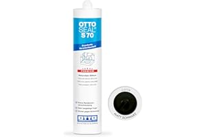 OTTOSEAL S 70 Premium-Naturstein-Silikon 310ml C6114 matt schwarz - Keine Randzonenverschmutzung - Sicher gegen Schimmel & ideal für Bad, Küche & Wohnbereich