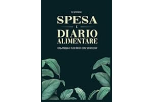 Diario Spesa e Menù Settimanale - Guida pratica per organizzare i tuoi pasti con semplicità: 52 settimane | 116 pagine | Diario alimentare | Risparmia tempo e costi | pagine a strappo