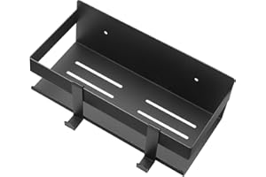 JOLY FANG Étagère de Douche Auto-adhésif, Etagère Salle de Bain Sans Percage avec Crochet Acier Inoxydable SUS304 (Noir)