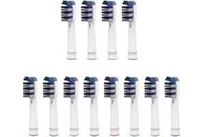 KONGKAY Cabezales de repuesto compatibles con cepillos de dientes eléctricos OralB Tri-Zone y Braun, 12 unidades