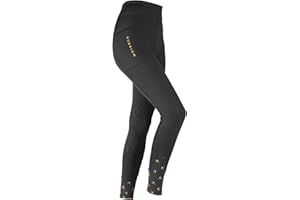 Shires Aubrion Porter Maids Winter Riding Tights - Jet Black