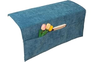 KARAOT Organizador mandos sofa,Organizador de Sofá,Bolsa de almacenamiento cabecera con Remote Control Holder para el Teléfono,Magzine,Gafas,Libro,Bolígrafos,Cables,Almacenamiento para colgar en el sofá.