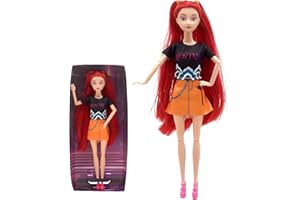 TOPASSION 13'' Kpop Demon Hunters Dolls Toys Merch, Rumi Mira Zoey Doll & Figurine Clothing Accessories Huntrix HUNTR/X Korean Singer Y2k Hip-Hop Role Collectible Figure, Christmas Birthday Gifts for Girls Fans