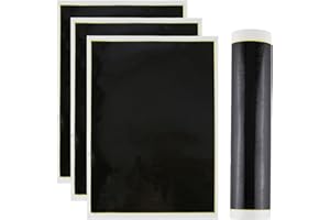 NICENEEDED 4 pz. Carta per Marcatura per Incisione Laser Nera, Carta per Oscuramento Laser Carta per Test di Messa A Fuoco per Incisione Laser, Materiale per Incisione Laser