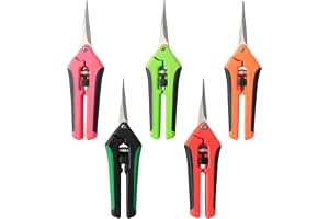 GYYXH Set med 5 sekatörer i rostfritt stål 16,5 cm ergonomiskt handtag
