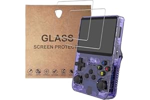 KZIOACSH Screen Protector for R36S, 2 Pack 9H Hardness HD Clear Anti-Scratch Tempered Glass Film Ultra-Thin 2.5D Round Edge Anti-Fingerprint Bubble-Free Protective Film for Data Frog R36S