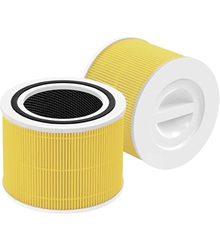 Filtro di ricambio Core 300 per purificatore d'aria LEVOIT Core 300 e Core 300S, filtro di ricambio 3 in 1 H13 True HEPA, Core 300-RF, confezione da 3, bianco