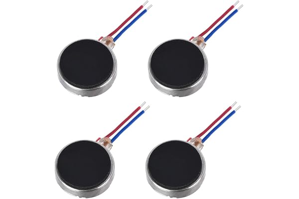 källkarta 4 st. Mini vibrationsmotorer DC 3 V-5 V 63 mA platt myntknappstyp