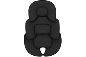 PINEESEATILE Infant Car Seat Insert, Head, Neck and Body Support Infant Stroller Cushion, Double-sided Mesh Breathable Liner & Warm Polar Fleece Baby Car Seat Washable Mat for Newborn,Car Seat Head Support Baby