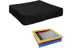 BRISKORE Sandkasten Abdeckung, 150 * 150 * 20cm Sandkastenabdeckung Plane Wasserdicht Sandkasten Abdeckung Spielzeug sandkastenplane mit Kordelzug Staubdichte Sandbox Abdeckung für Kinder Pool