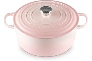 Le Creuset Signature 21177287774430 Cocotte en fonte avec couvercle Ø 28 cm Convient pour tous les types de plaques de cuisson et induction Volume : 6,7 l 6,125 kg Rose