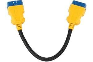 OURANTOOLS OBD-2 Cable Extensión Adaptador OBDII Macho a Hembra Extensor de Diagnóstico Conector para Conectar Auto Lector de Códigos/Escáner (16 Pines 36cm Macho a Hembra)